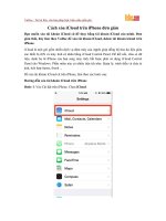 Cách xóa iCloud trên iPhone đơn giản