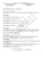 Tuyển Tập Đề Thi Thử Môn Toán Phần 10