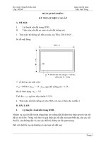 Bài tập dài môn Kỹ thuật điện cao áp
