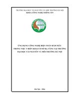 BÌA BÁO CÁO BỘ MÔN CÔNG NGHỆ THÔNG TIN