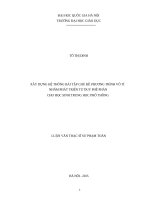 Xây dựng hệ thống bài tập chủ đề phương trình vô tỉ nhằm phát triển tư duy phê phán cho học sinh trung học phổ thông 