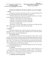 HƯỚNG DẪN TRÌNH BÀY BẢN ĐỒ ÁN (KHÓA LUẬN) TỐT NGHIỆP TRƯỜNG ĐẠI HỌC  TÀI NGUYÊN  VÀ MÔI TRƯỜNG HÀ NỘI