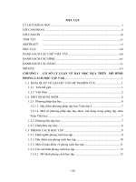 DẠY học môn TOÁN lớp 4 THEO mô HÌNH PHONG CÁCH học tập VAK