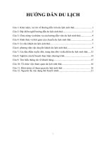 ĐỀ CƯƠNG HƯỚNG DẪN DU LỊCH