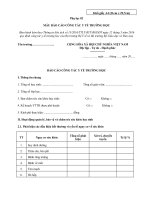 Mẫu báo cáo công tác y tế trường học