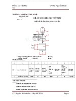 Đồ án chi tiết máy