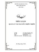 Ảnh hưởng của thiên tai đến sản xuất nông nghiệp tỉnh Quảng Nam và đề xuất các biện pháp nhằm giảm thiểu và thích ứng với các vấn đề của thiên nhiên
