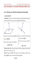 Chuyên đề  khoảng cách trong hình học không gian (có đáp án)