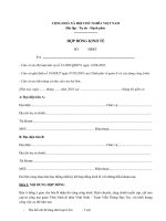 Mẫu hợp đồng kinh tế và biên bản thanh lý hợp đồng