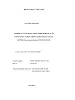 Nghiên cứu ứng dụng công nghệ biofloc (cân bằng nitơ cacbon) trong nuôi thâm canh cá rô phi (oreochromis niloticus) thương phẩm