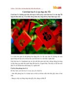 Cách làm bao lì xì cực đẹp cho Tết