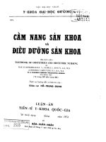 cẩm nang sản khoa và điều dưỡng sản khoa