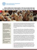 TĂNG CƯỜNG THỰC HÀNH QUẢN LÝ TỐT VÀ AN TOÀN SINH HỌC TẠI TRẠI CHĂN NUÔI GIA CẦM GIỐNG VÀ CƠ SỞ ẤP TRỨNG GIA CẦM