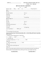 Biên bản thanh lý hợp đồng du lịch