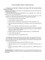 Câu hỏi ôn tập phần: Thông tin và dữ liệu môi trường