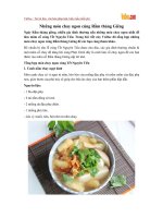 Những món chay ngon cúng Rằm tháng Giêng