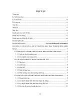 THIẾT kế dạy học môn cơ sở tạo mẫu THEO HƯỚNG LINH HOẠT tại TRƯỜNG TRUNG cấp mỹ THUẬT – văn HOÁ BÌNH DƯƠNG