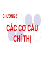 Bài giảng kỹ thuật đo lường: Chương 5 CƠ CẤU CHỈ THỊ