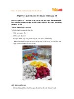 Cách làm thạch hoa quả nhiều màu sắc cho bé