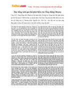 Học tiếng Anh qua bài phát biểu của Tổng thống Obama