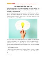 Học cách suy nghĩ bằng Tiếng Anh