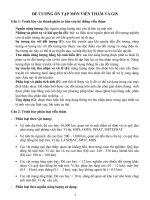 ĐỀ CƯƠNG ÔN TẬP MÔN VIỄN THÁM VÀ GIS