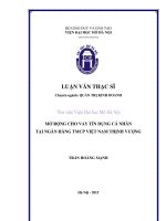 Mở rộng cho vay tín dụng cá nhân tại ngân hàng TMCP việt nam thịnh vượng 