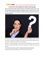 Cách trả lời 9 câu hỏi phỏng vấn tiếng Anh thường gặp