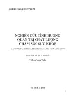 Case quan tri chat luong cham soc suc khoe