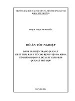 MẪU BÌA TRƯỜNG ĐẠI HỌC TÀI NGUYÊN VÀ MÔI TRƯỜNG HÀ NỘI KHOA MÔI TRƯỜNG