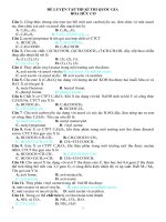 Đề ôn tập hóa THPT quốc gia