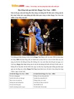 Học tiếng Anh qua bài hát: Happy New Year - ABBA