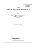 Mẫu sổ theo dõi tổng hợp tình trạng sức khỏe học sinh