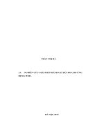 Nghiên cứu giải pháp đánh giá rủi ro cho ứng dụng web 