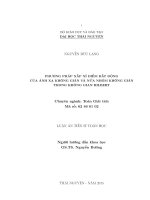 Phương pháp xấp xỉ điểm bất điểm của ánh xạ không gian và nửa nhóm không gian trong không gian hilbert