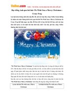 Học tiếng Anh qua bài hát: We wish you a Merry Christmas - Crazy Frog