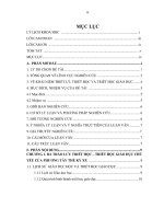 NHỮNG TRÀO lưu TRIẾT học GIÁO dục CHỦ yếu của PHƯƠNG tây THẾ kỷ XX và ẢNH HƯỞNG của nó đối với GIÁO dục VIỆT NAM HIỆN NAY