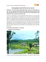 Kinh nghiệm du lịch hồ Đại Lải cho mùa hè