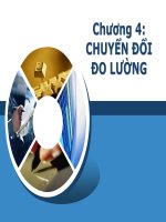 Bài giảng kỹ thuật đo lường: Chương 4 CHUYỂN ĐỔI ĐO LƯỜNG