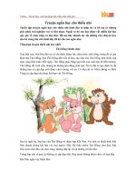 Truyện ngắn hay cho thiếu nhi