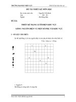 Thiết kế mạng lưới điện khu vực gồm 1 nguồn điện và một số phụ tải khu vực