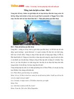 Tiếng Anh du lịch - Bài 1