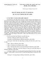 THUYẾT MINH CHI TIẾT VỀ NỘI DUNG DỰ ÁN LUẬT THỐNG KÊ (SỬA ĐỔI)