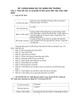 ĐỀ  CƯƠNG ĐÁNH GIÁ TÁC ĐỘNG MÔI TRƯỜNG