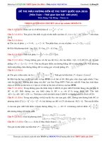 Đề thi thử môn toán THPT QG 2016