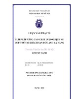 Giải pháp nâng cao chất lượng dịch vụ lưu trú tại khách sạn đức anh đà nẵng 