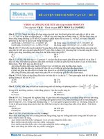 Luyện Đề Vật Lý 2016 ôn thi đại học