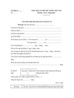 Giấy đề nghị thanh toán vốn đầu tư