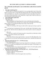 ĐỀ CƯƠNG MÔN LUẬT PHÁP VÀ CHÍNH SÁCH BIỂN