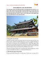 Kinh nghiệm tham quan chùa Bái Đính